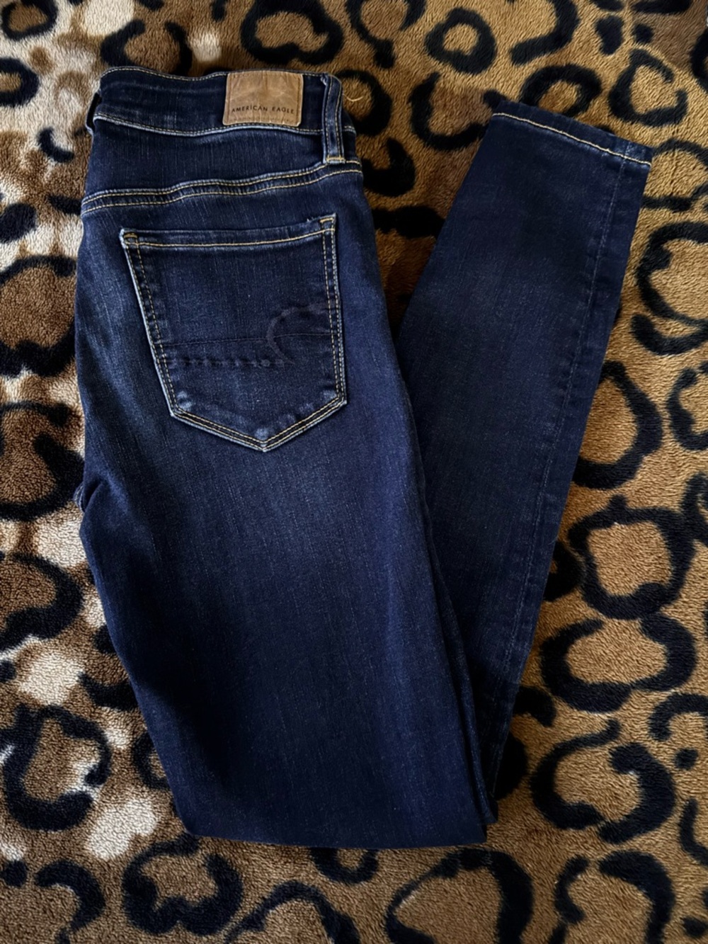 American Eagle Outfitters Dark Blue Skinny Jeans